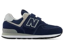 Zapatillas Deportivas NEW BALANCE 574 Para Niños (Azul Mariño - Tejido, Material Sintético -30,5)