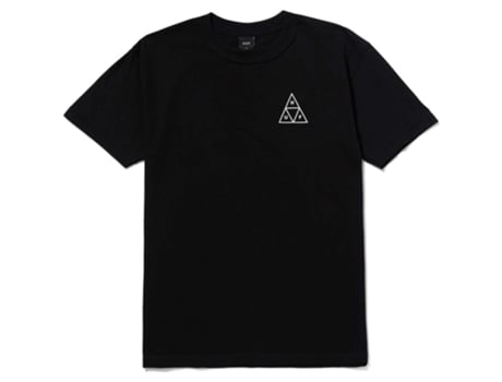 Camiseta de Hombre HUF Corta Triple Triangle Negro (M)