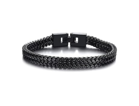 Pulsera elegante para hombres de acero inoxidable Bali Bali Cadena de cola de zorra Pulsera de alternancia