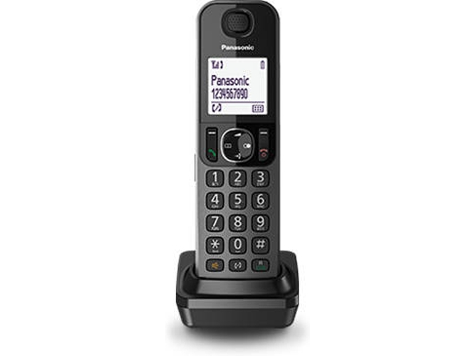 Panasonic Kxtfa30 Supletorio digital lcd teclas grande agenda de 100 bloqueo llamadas modo eco 2 en 1 color negro kxtgfa30exm telefono