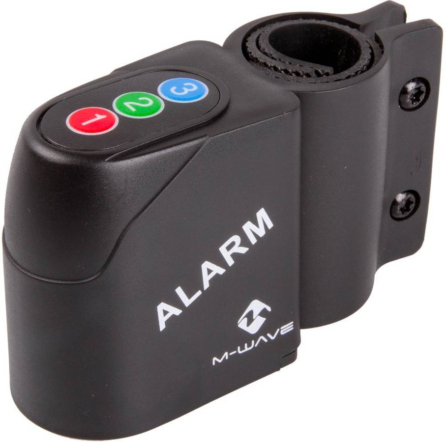 Mwave 234000.0 Alarma por movimiento unisex negro 120 db candado de bicicleta