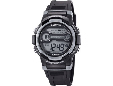 Reloj Digital Calypso infantil goma negro