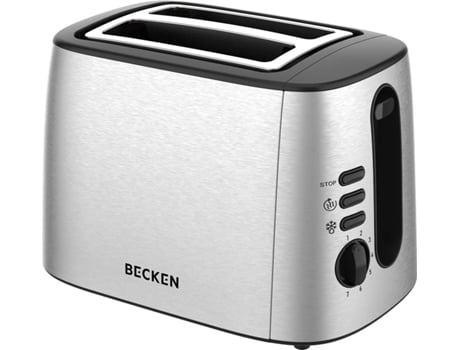 Tostadora 2E BECKEN BT8760 (1050 W - Inox)