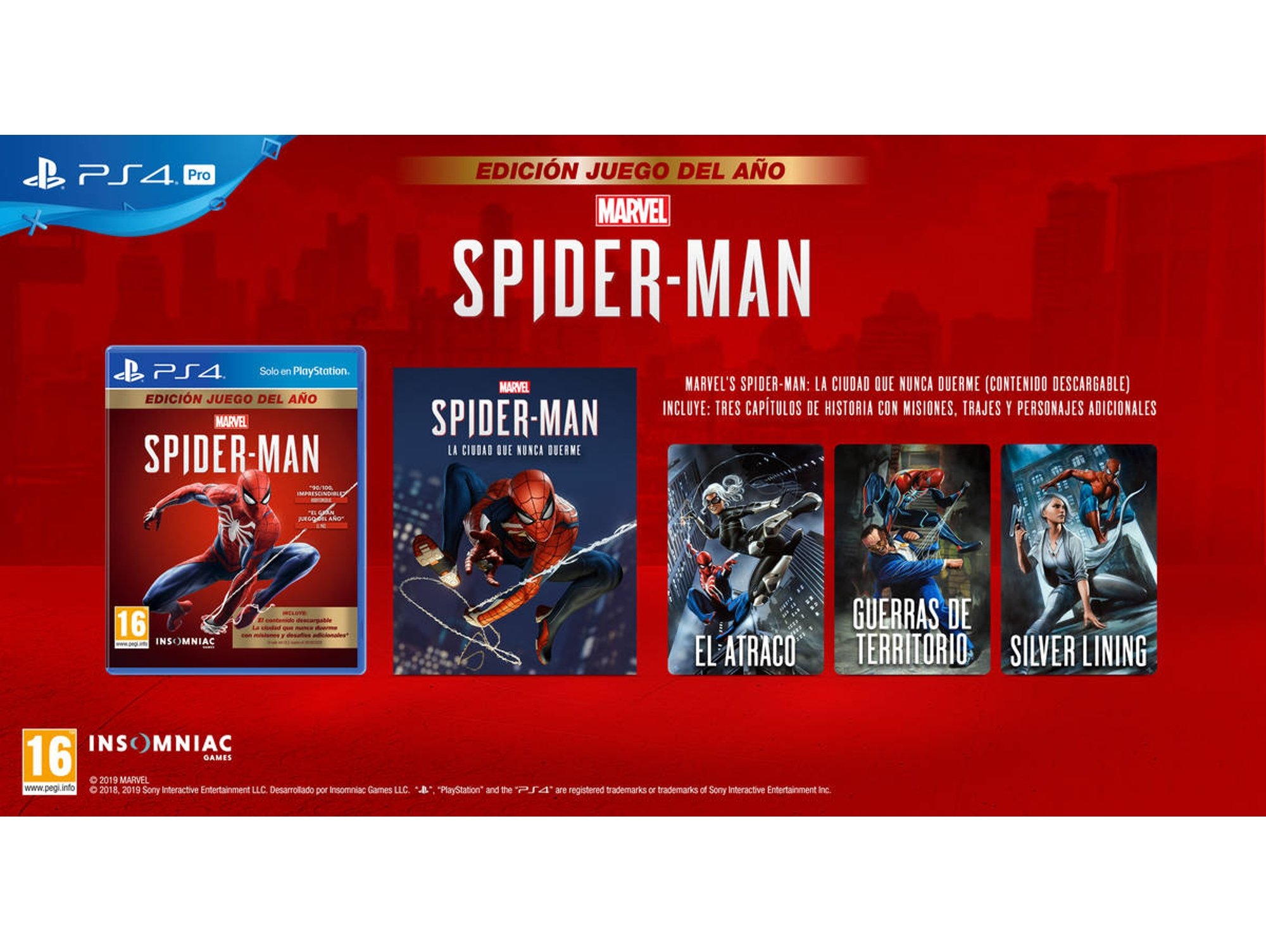 Juego PS4 Marvel's Spider-Man (Edición Juego del Año - M16)
