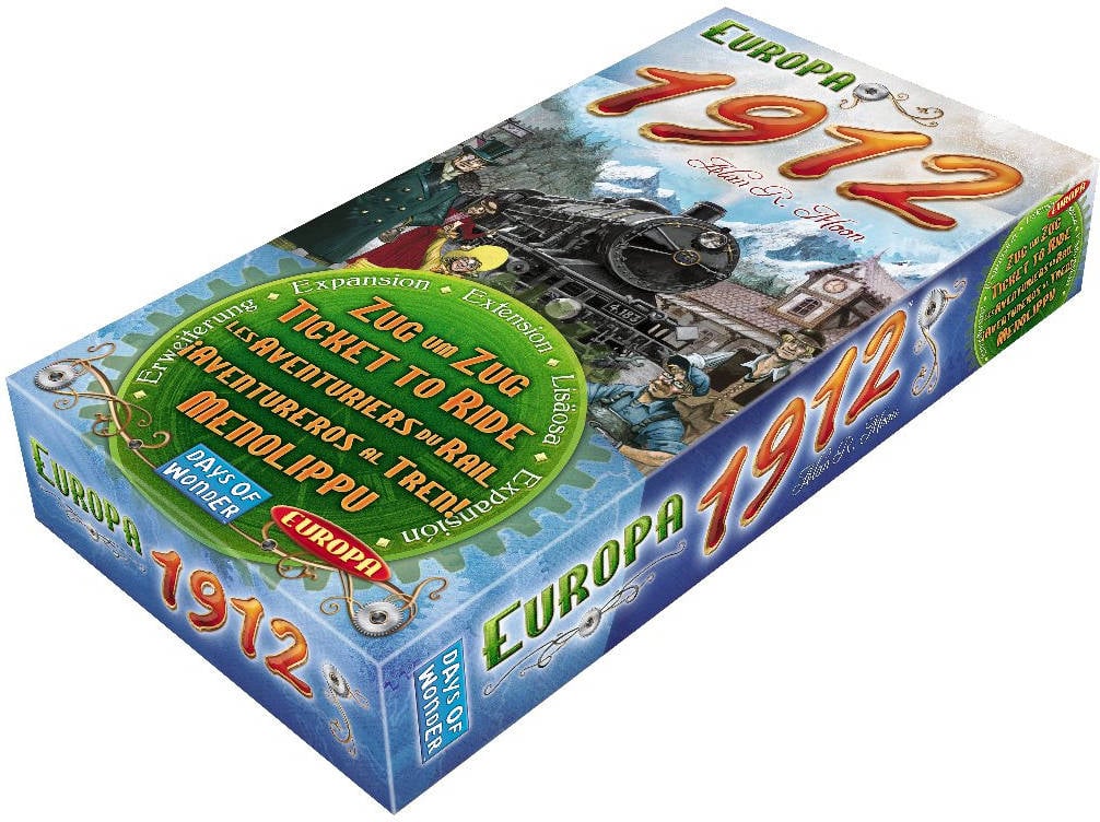 Expansión de Juego de Mesa DAYS OF WONDER Ticket To Ride: Europa 1912 (Edad Mínima: 8)