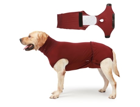 Traje De Recuperación Para Perros Cirugía Perro Onesie Cono Alnativas Traje De Esilización Traje De Recuperación Quirúrgica ELKUAIE S