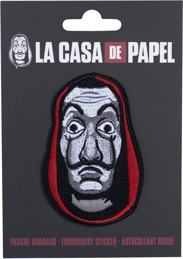 Parche Textil La casa de papel erik bordado mascarilla