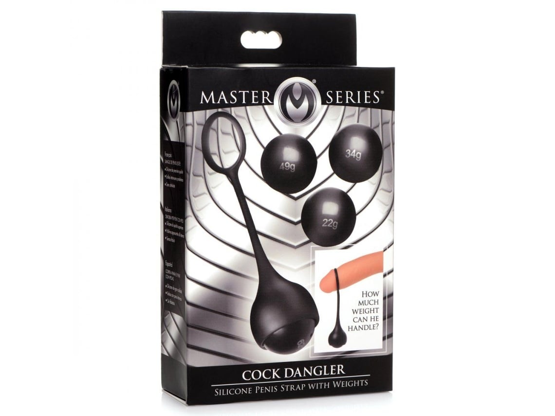 Colgante de silocona para pene con pesas Cock Dangler Negro MASTER SERIES |  Worten.es