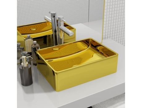 MAISON EXCLUSIVE Lavabo 41x30x12 cm cerámica dorado