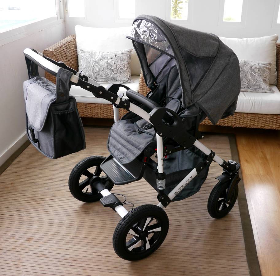 Carrito de Bebé Trio BBTWIN Trio Xtrall Gris