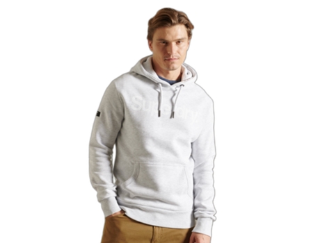 Sweatshirt para Hombre SUPERDRY (L - Algodón - Blanco)