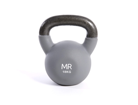 Kettlebell REBECCA MOBILI hierro fundido neopreno gris 18 kg