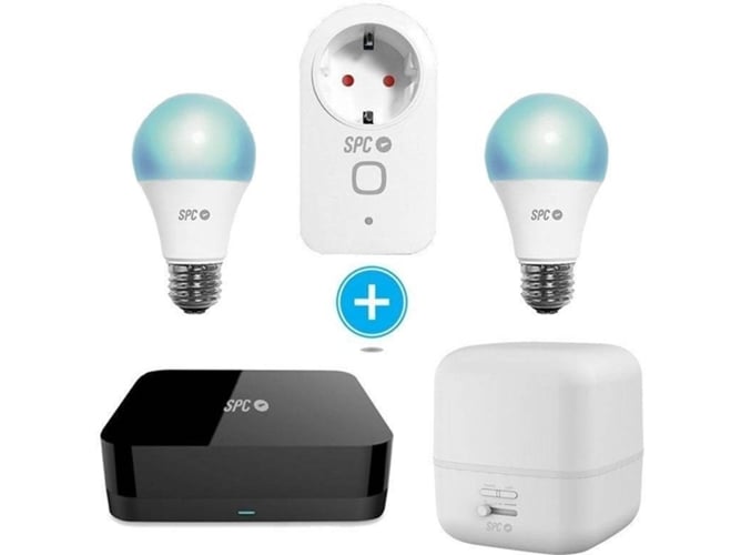 Pack Smart Home SPC Difusor de Aroma - Control - 2 Bombillas - Enchufe