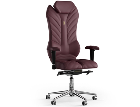 Silla de Oficina KULIK SYSTEM Monarch PU Cuero (Bordo -130x50x50cm)