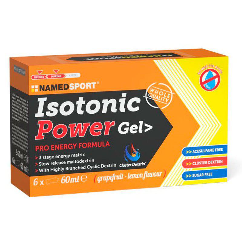 Namedsport Box Isotonic power grapefruitlemon 6gel sport limon 60ml caja 6u