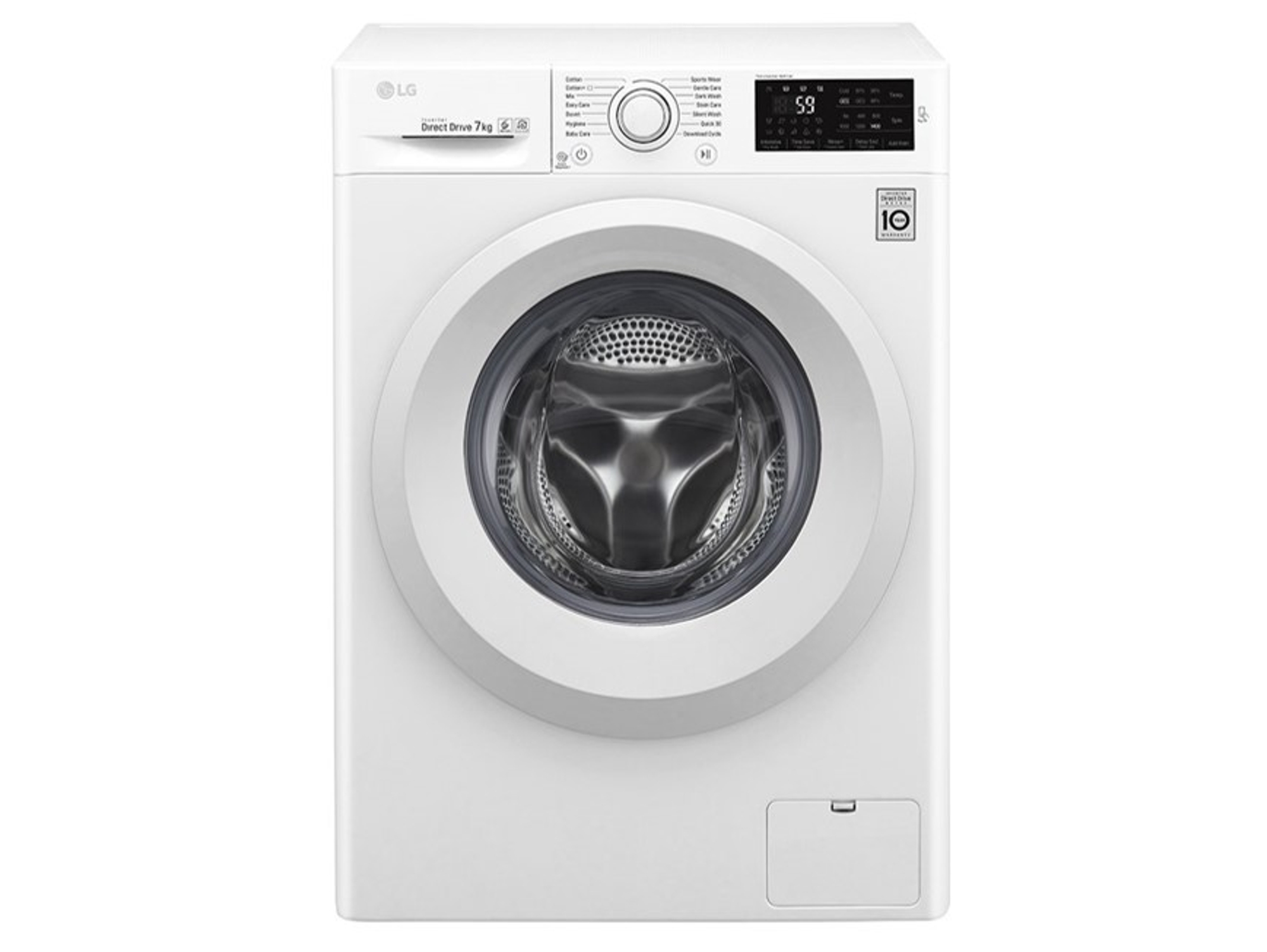 Lavadora LG F4J5QN3W (7 kg - 1400 rpm - Blanco)