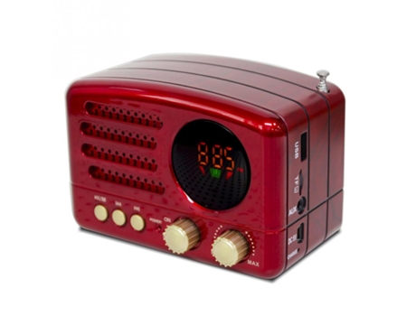 Radio Bluetooth SLOWMOOSE M-160Bt M-161Bt [M-162Bt Rojo]