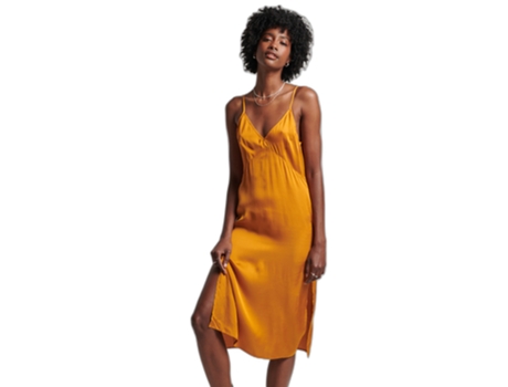 Vestido camisola de satén para mujer Superdry Studios (Tam: S)