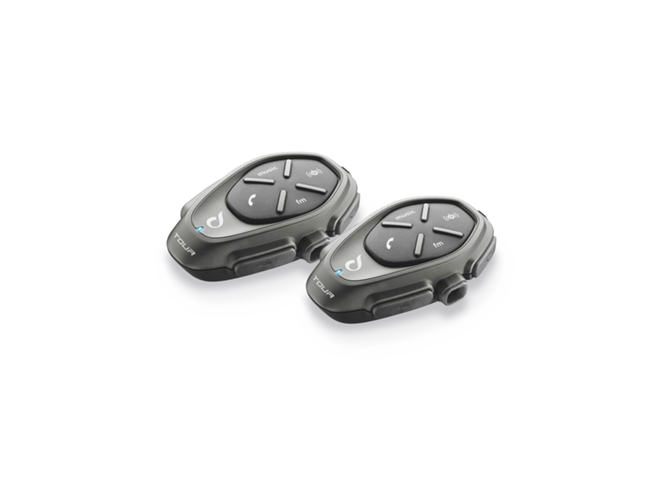 Intercomunicador De Moto cellularline interphotourtp bluetooth set 2 negro