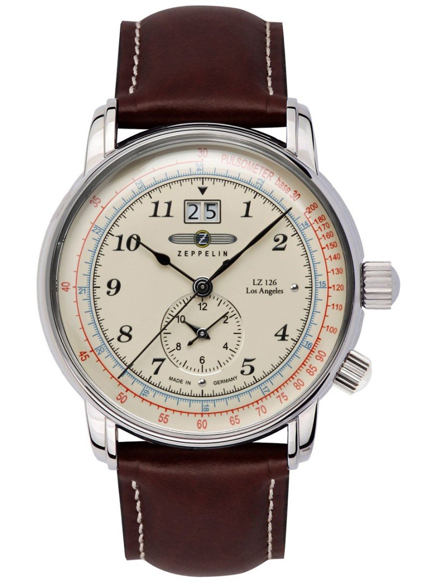 Zeppelin Reloj. 86445 hombre piel