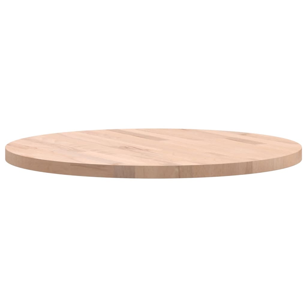 VIDAXL Tablero redondo de madera maciza de haya Ø60x2,5 cm