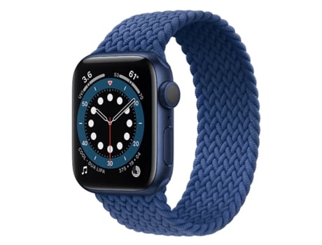 Correa trenzada Solo NylonSense para Apple Watch Series 9 Aluminio - 41 mm (muñeca: 142-152 mm) - Azul oscuro