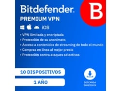 BIT DEFENDER BITDEFENDER VPN 10DEV 12M ES+PT ESD