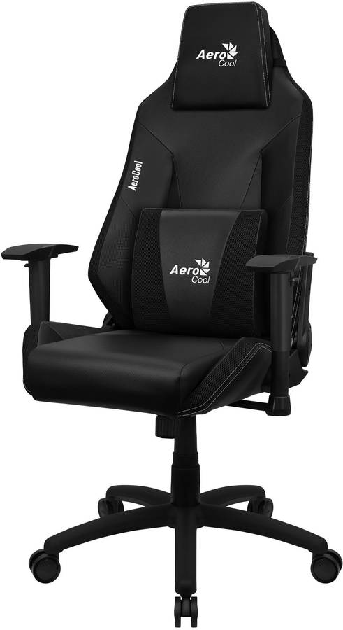 Silla Gaming Profesional Aerocool ADMIRALBK, Cojines Acolchados, Air Tech, Negro