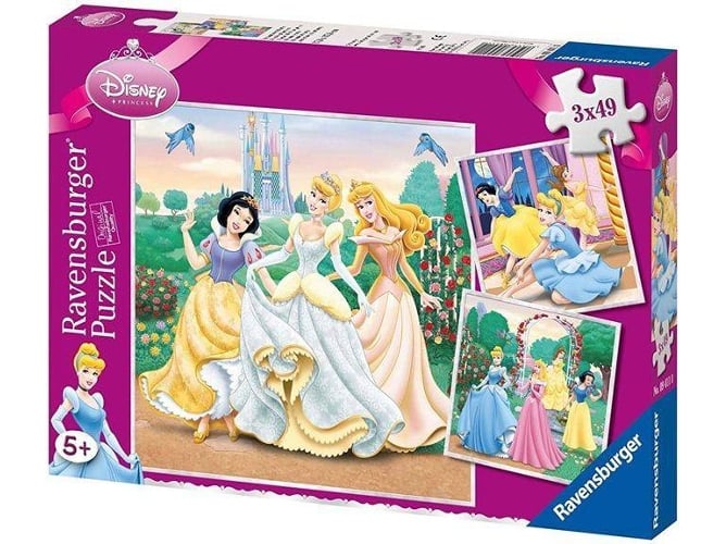 Conjunto De 3 puzzles ravensburger los suenos princesa 49