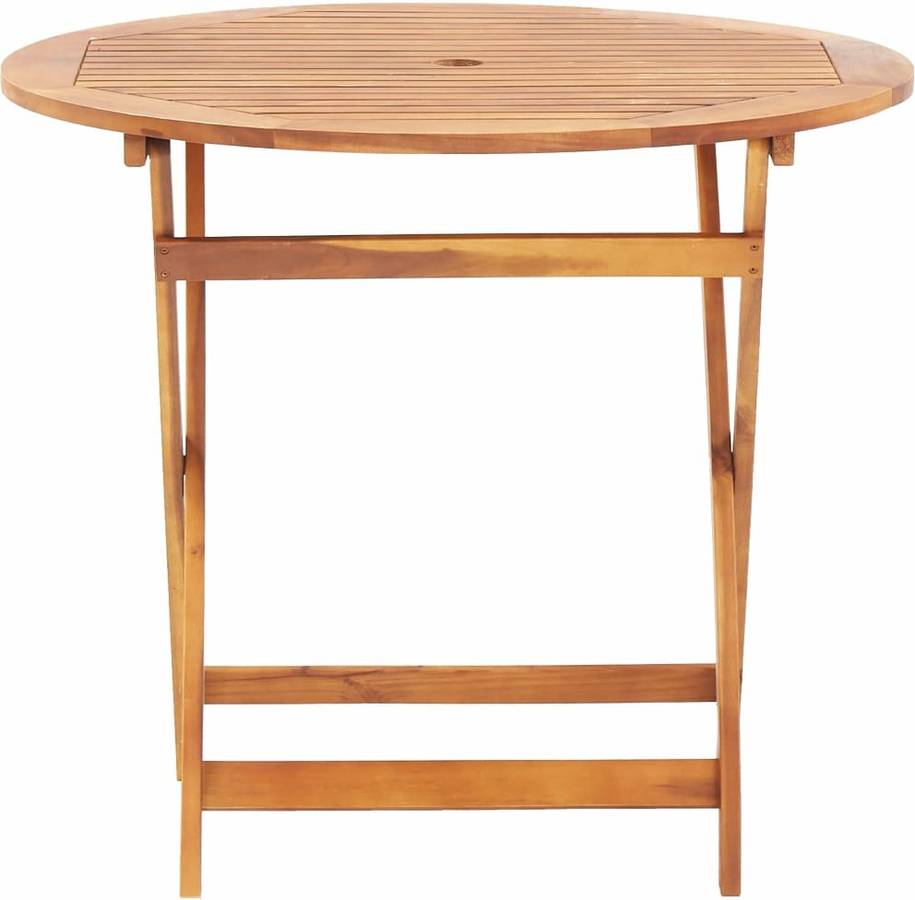 Mesa de jardín VIDAXL plegable madera de acacia maciza (90x75 cm)