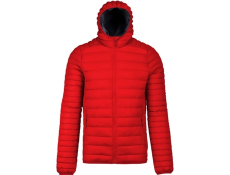 Chaqueta de Plumas para Niños KARIBAN Capuche (Rojo - 8/10 Años )