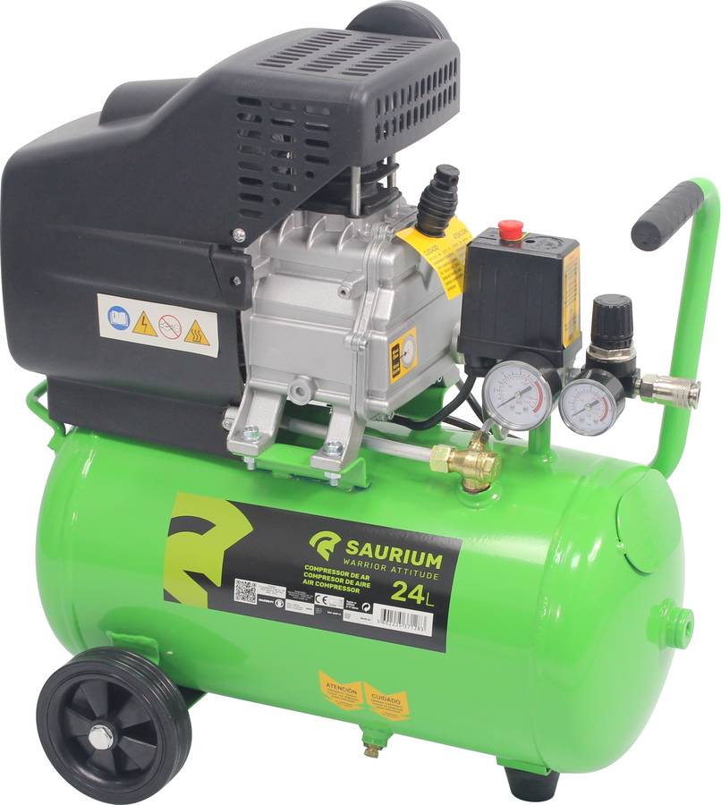 Saurium Compresor De aire monobloco 24l 1.5hp cabeza grandes dimensiones producion 37128