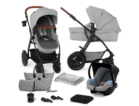 Carrito De Bebé Tres Piezas Convertible Xmoov 3 En 1 De KINDERKRAFT Light Grey