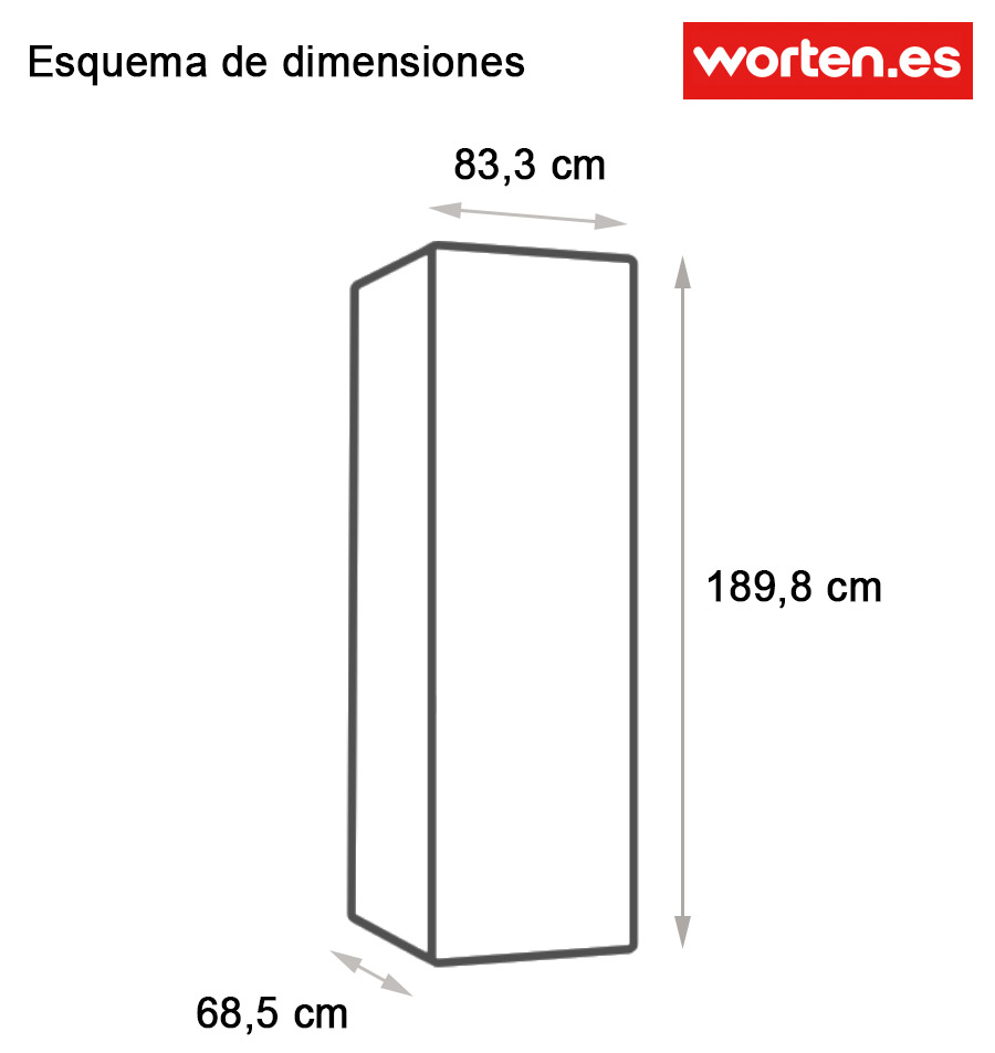 Frigorífico Americano TEKA 77820 GBK (No Frost - 189.8 cm - 500 L - Negro)