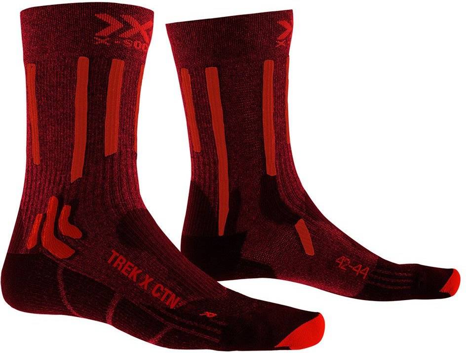 Calcetines para Hombre X-SOCKS X Ctn Rojo para Montaña (EU 45 - 47)