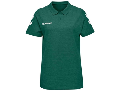 Polo de Mujer para Fútbol HUMMEL Go Algodón Verde (XL)