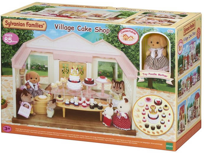 Sylvanian Families Village cake shop mini muñecas y accesorios multicolor epoch para imaginar 5263 colormodelo surtido pastelería casa