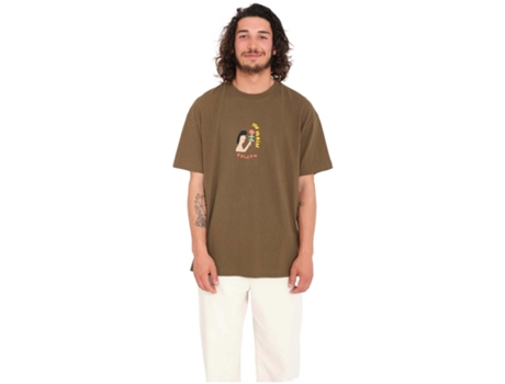 Camiseta de Hombre VOLCOM Corta Arthur Longo Verde (S)