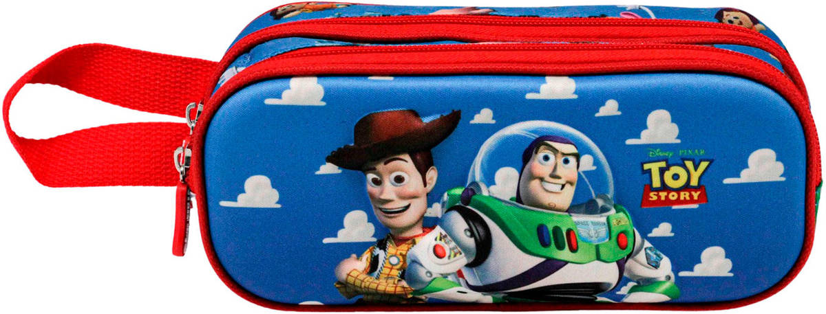 Estuche Doble Toy story buzz 3d azul 10x22.5x7cm karactermania woodyestuche portatodo unisex niños multicolor tamaño 5