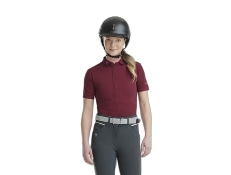 Polo Animais de Estimação de Mujer para Equitación HUMMEL Pilot Aeromesh Tam Rojo (M)