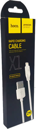 Cable HOCO X1 (Lightning - 2 m - Blanco)