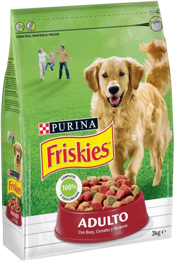 Pienso para Perros FRISKIES (3 kg - Seco - Adulto - Sabor: Carne y Verduras)