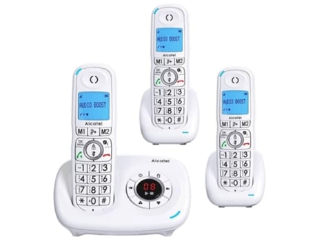 Telfono Fijo Inalmbrico ALCATEL Xl 585 Trio Blanca