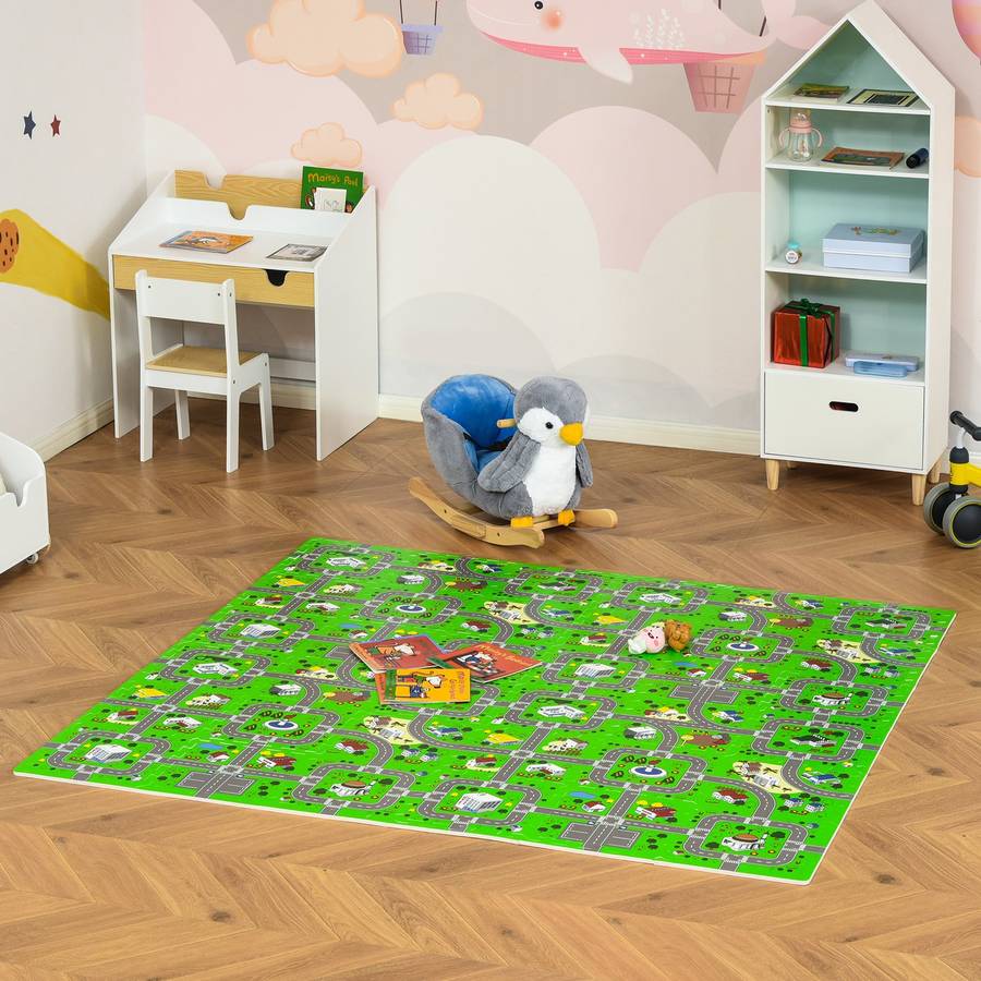 Gimnasio HOMCOM Puzzle infantil de 36 piezas Multicor (recién nacido)