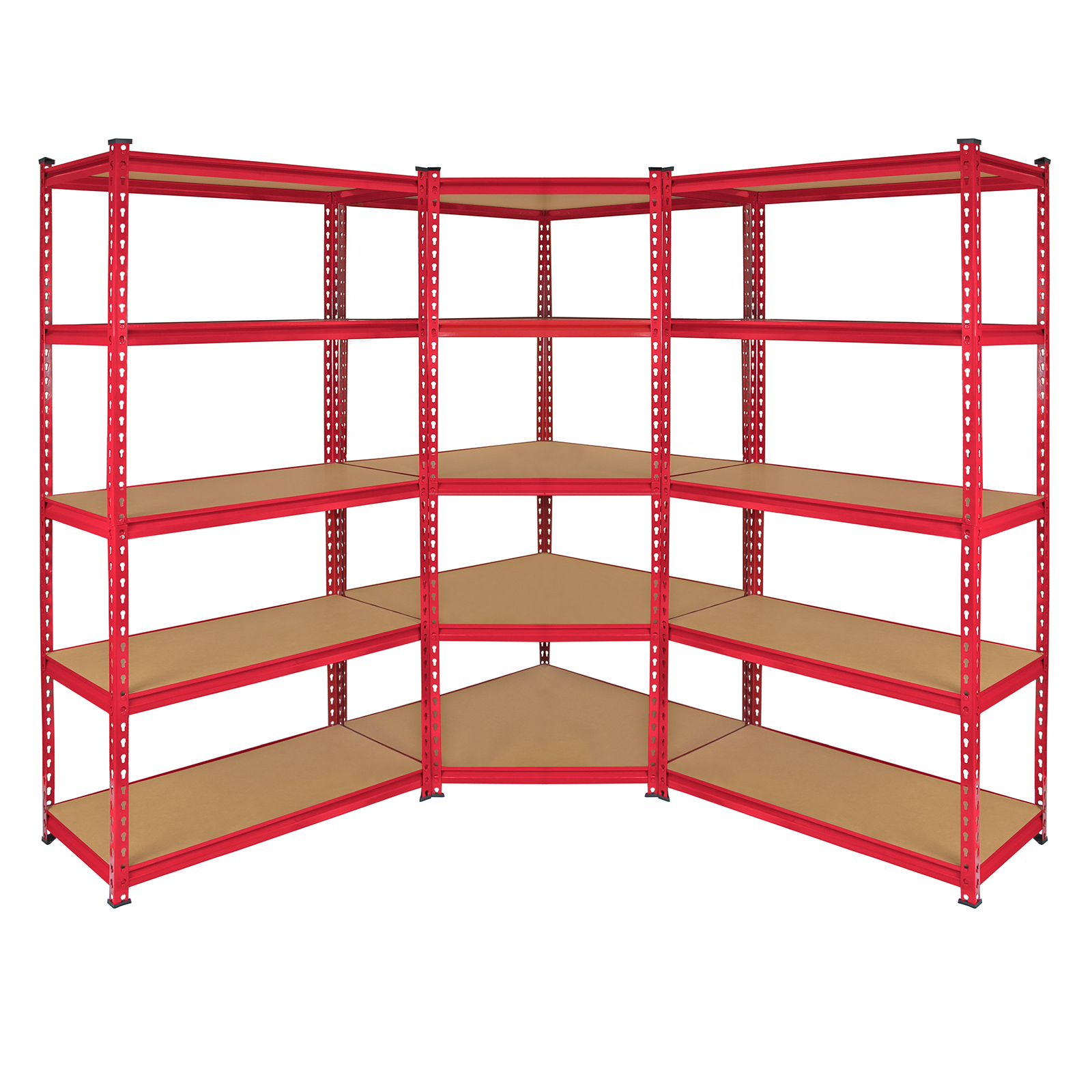 Estantería MONSTER RACKING Z-Rax De Acero Sin Tornillos (Rojo - 90x45x183cm)