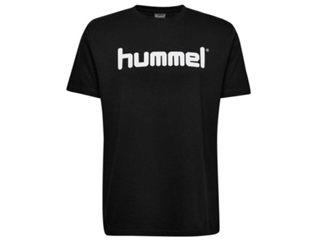 Camiseta de Hombre para Fútbol HUMMEL Go Logo Algodón Negro (164 cm)