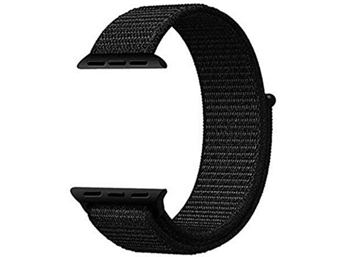 Correa Apple Watch 42, 44 mm WJS Nylon Negro