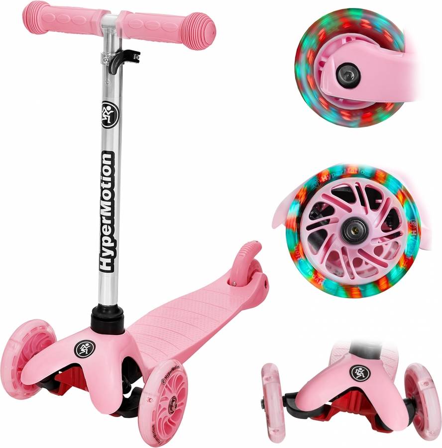 Patinete HYPERMOTION  Rosa (Edad Minima: 3 años - 49-67 cm)