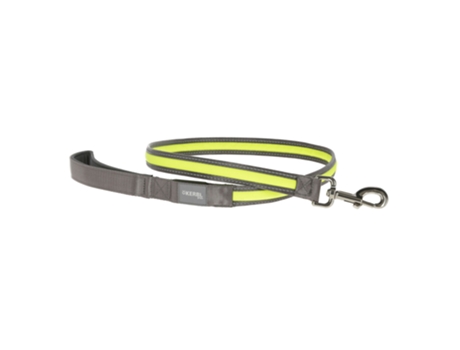 Correa Light & Reflex para Perros KERBL (Amarillo - Medidas: 120 cm/25mm)