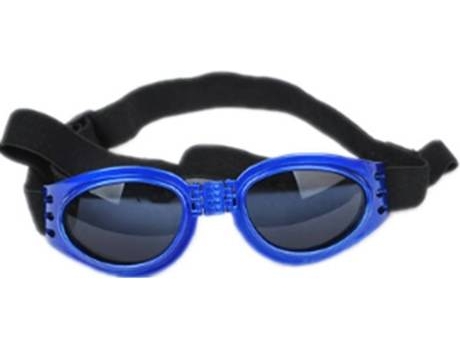 Gafas de Sol para Perros WJS Impermeable (Azul - S - Porte Pequeño)